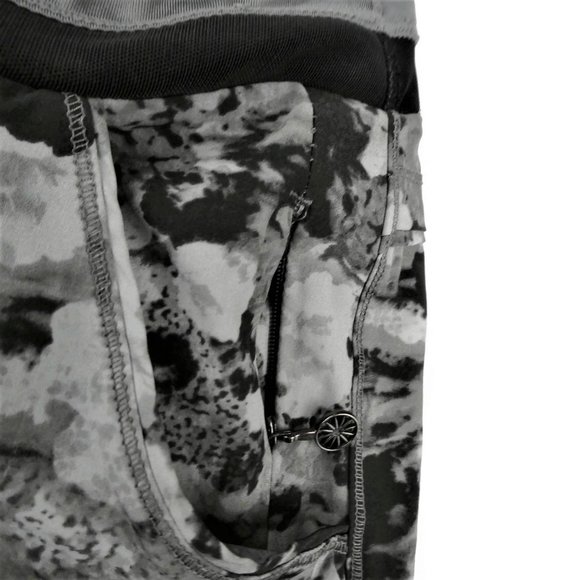 Tangerine Athletic Shorts Build In Underwear Security Zipper Pocket Green M - Picture 4 of 8